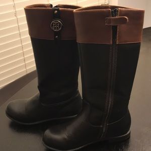 Black and Brown kids boots